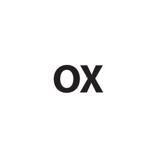 OX inside a white diamond shape